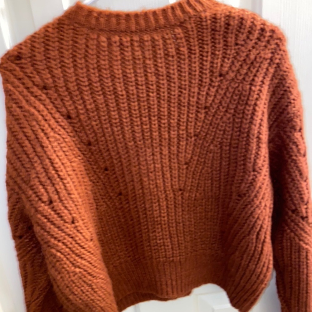 SOLD Kendall & Kylie orange pacsun cropped sweater - Picture 2 of 5